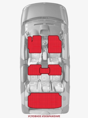 ЭВА коврики «Queen Lux» комплект для Simca Aronde